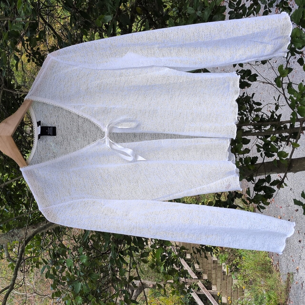 Vintage Y2K Tie Front Knit Cardigan